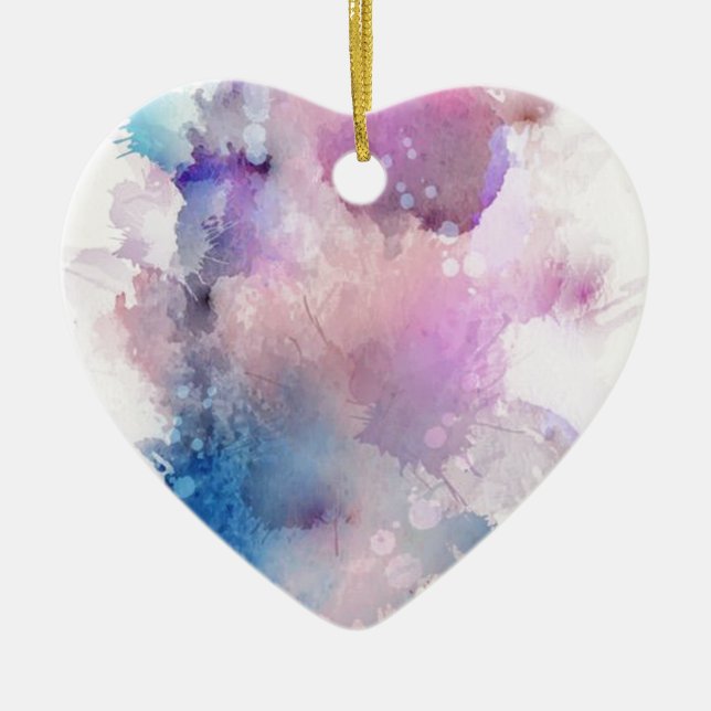 Wasserfarbe Keramikornament (Vorne)