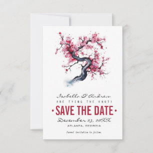 Wasserfarbe Kirsche Blossom Save The Date