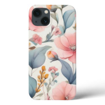 Wasserfarbe Kleine Blume Design iPhone 13 Fall