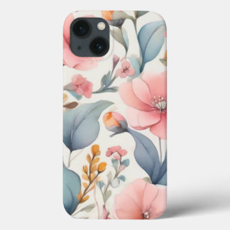 Wasserfarbe Kleine Blume Design iPhone 13 Fall Case-Mate iPhone Hülle