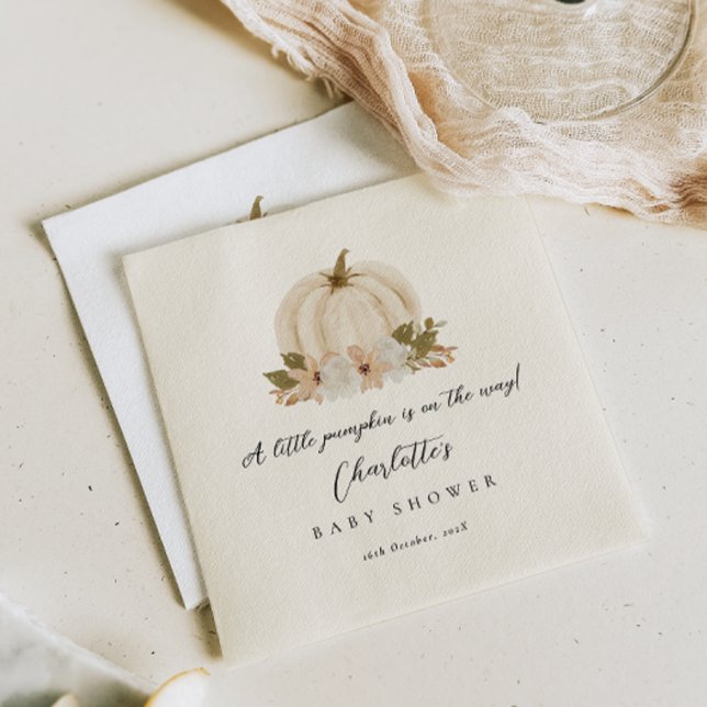 Wasserfarbe Kleine Pumpkin Baby Duschpapier Napkin Serviette (Von Creator hochgeladen)