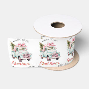 Wasserfarbe Kleine Stadt Weihnachten Satinband