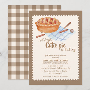 Wasserfarbe Kleine Süsse backt Boho Baby Dusche Einladung