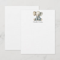 Wasserfarbe Kleiner Elefant Personalisiert