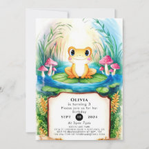 Wasserfarbe Kleiner Frosch Geburtstag