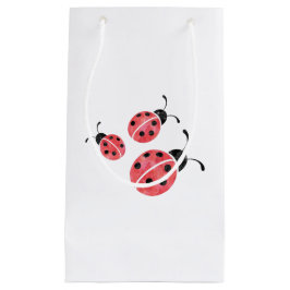 Wasserfarbe Ladybug Geschenktasche Kleine Geschenktüte
