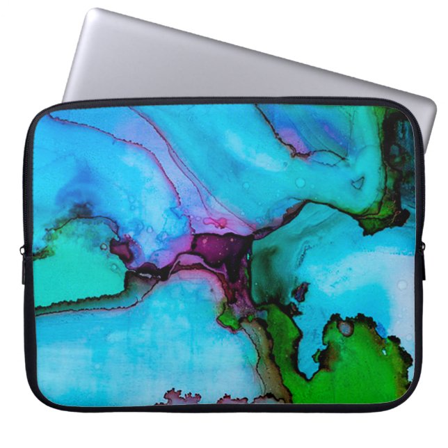 Wasserfarbe Laptopschutzhülle (Vorderseite)