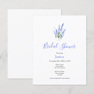 Wasserfarbe Lavender Bouquet Einladung