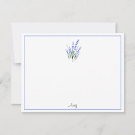 Wasserfarbe Lavender Bouquet Mitteilungskarte