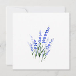 Wasserfarbe Lavender Bouquet Mitteilungskarte