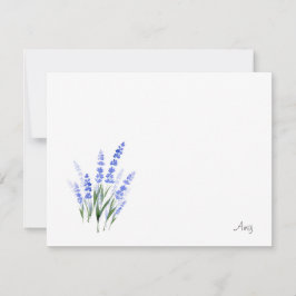 Wasserfarbe Lavender Bouquet Mitteilungskarte