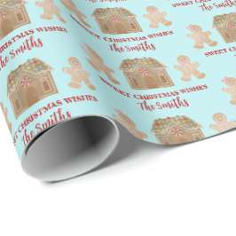 Wasserfarbe Lebkuchen Sweet Christmas wünscht Wrap Geschenkpapier