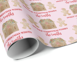 Wasserfarbe Lebkuchen Sweet Christmas wünscht Wrap Geschenkpapier