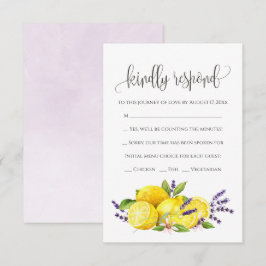 Wasserfarbe Lemon Lavender Boho UAWG Begleitkarte