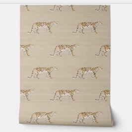 Wasserfarbe Leopard Tapete