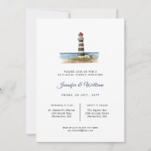 Wasserfarbe Leuchtturm Nautische Probe Abendessen