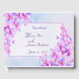 Wasserfarbe Lila Lilac Blume Gästebuch