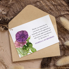 Wasserfarbe Lila Morgenglanz | Vielen Dank Dankeskarte