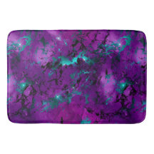 Wasserfarbe Lila und Aquamarin Marmorgalaxie