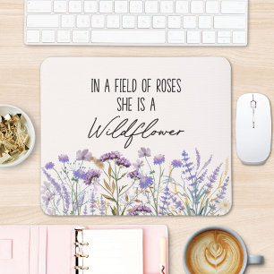 Wasserfarbe Lila Wildblume Garten Naturangebot Mousepad