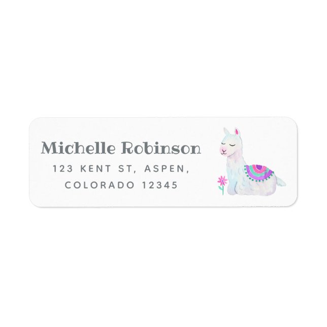 Wasserfarbe Llama Kids (Vorne)