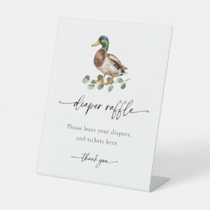 Wasserfarbe Mallard Duck Babydusche Windelwanne Wi Sockelschild