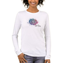 Wasserfarbe Mandalia Sat Nam T - Shirt