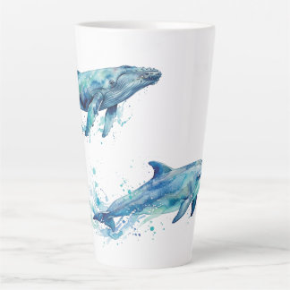 Wasserfarbe Meeresleben Milchtasse