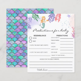 Wasserfarbe Meerjungfrau Vorhersage Kinderdusche S