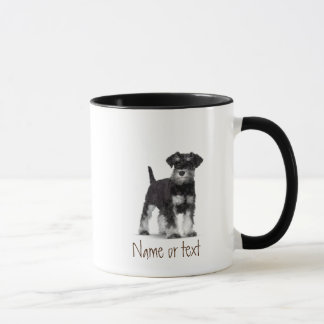 Wasserfarbe Miniatur Schnauzer Hund individuell Tasse