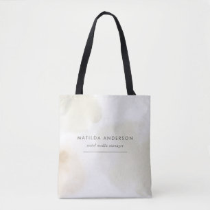 Wasserfarbe minimale abstrakte natürliche Eleganz Tasche