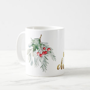 Wasserfarbe Mistletoe Kaffeetasse