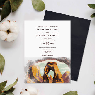 Wasserfarbe Moab Arches Park Utah Save the Date Einladung