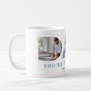 Wasserfarbe Moderne blaue Streifen 3 Benutzerdefin Kaffeetasse