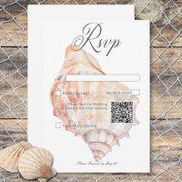 Wasserfarbe Moderne Palms & Beach Scene QR-Code