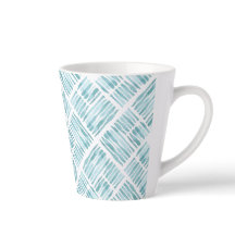 Wasserfarbe Modernes blaues Strickmuster