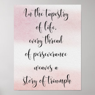Wasserfarbe Motivationszitat Inspirierend Poster