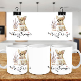 Wasserfarbe niedlich Chihuahua Seien Sie stark kal Kaffeetasse