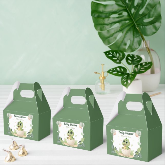Wasserfarbe Niedlich Dinosaurier Grüne Boy Babydus Geschenkschachtel (Zahlreiche)