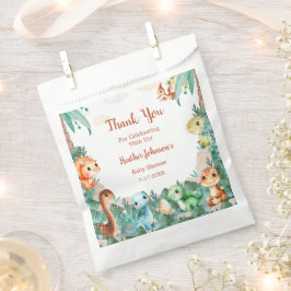 Wasserfarbe Niedlich Dinosaurier Kinderdusche Geschenktütchen