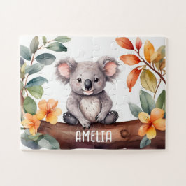 Wasserfarbe Niedlich Koala Personalisiert