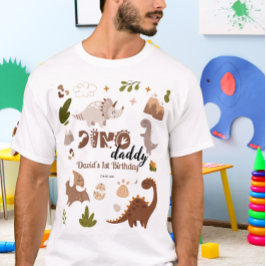 Wasserfarbe Niedlich neutrales Dinosaurier Party G T-Shirt