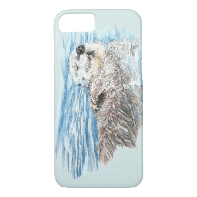 Wasserfarbe Niedlich Otter Tierart Case-Mate iPhone Hülle (Rückseite)