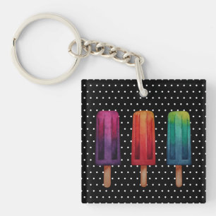 Wasserfarbe Niedlich Popsim Eis Cremes Schlüsselanhänger