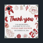 Wasserfarbe Niedlich Red Christmas Winter Baby Dus Geschenkanhänger<br><div class="desc">Wasserfarbe Niedlich Red Christmas Winter Baby Dusche</div>