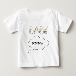 Wasserfarbe Niedlich Spaß Baby Slogan Name Persona Baby T-shirt