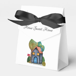 Wasserfarbe Niedliche Zuhause Sweet Zuhause Art Geschenkschachtel