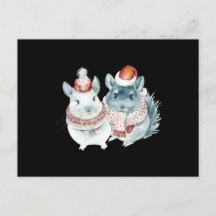 Wasserfarbe niedlicher Chinchillas