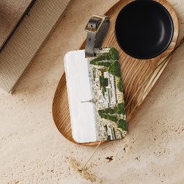 Wasserfarbe Paris Zielmarke Gepäckstück Gepäckanhänger