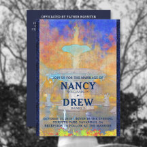 Wasserfarbe Park Fossilienmuseum Monte Brè